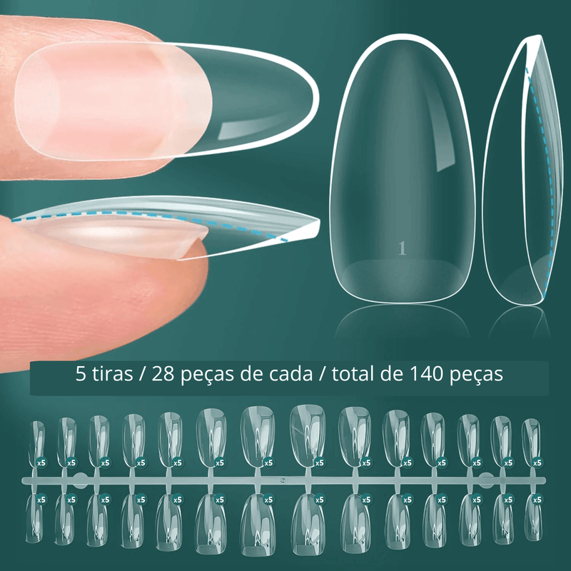 Unhas Postiças Extensões de Acrílico