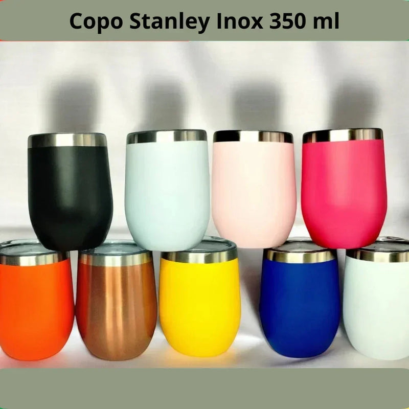 Copo Térmico 350 mL em Inox Colorido