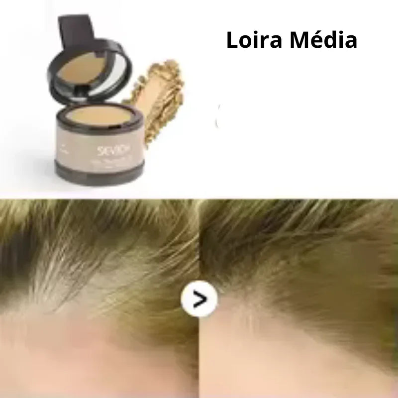 Pó Maquiagem p/ Cabelo a Prova D'agua