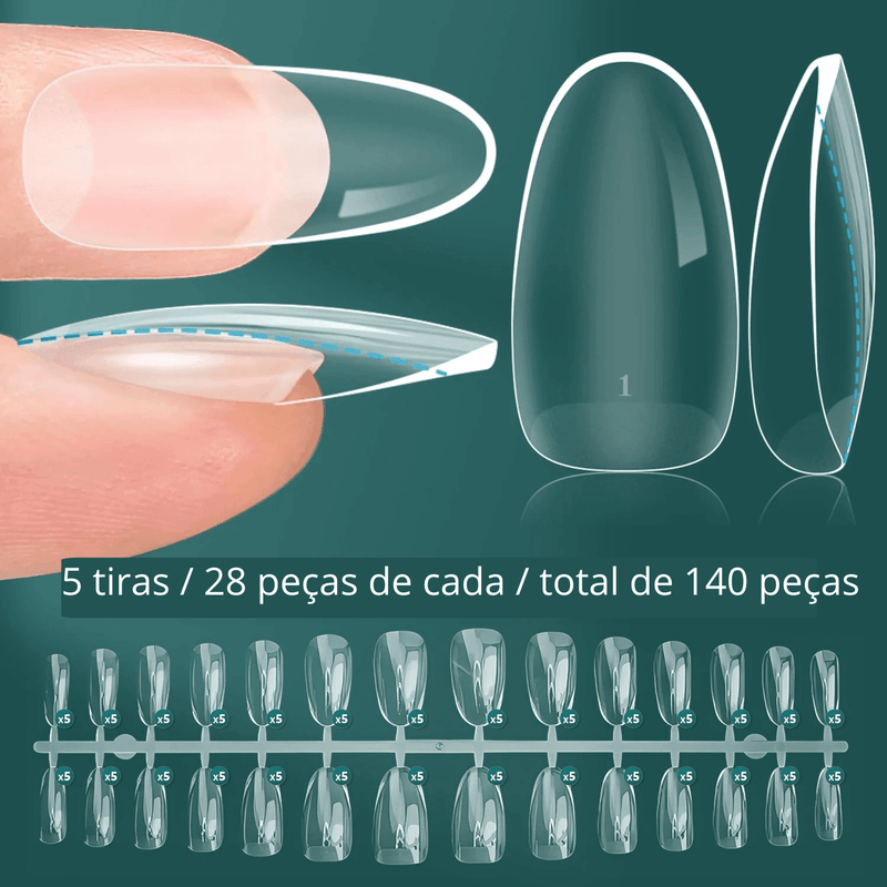Unhas Postiças Extensões de Acrílico