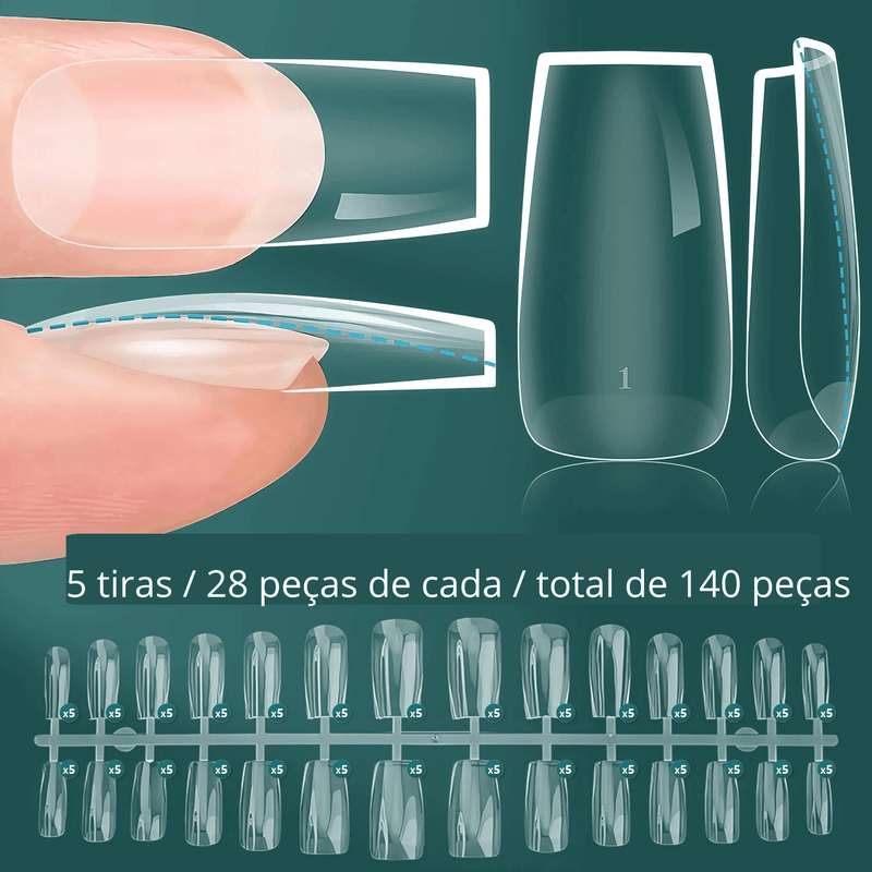 Unhas Postiças Extensões de Acrílico