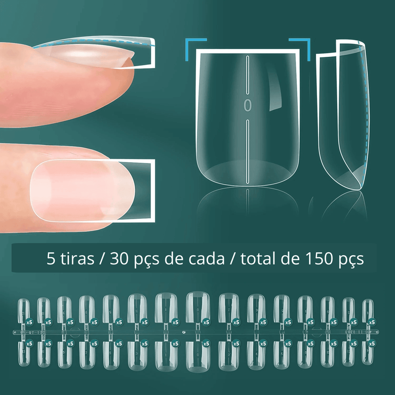 Unhas Postiças Extensões de Acrílico