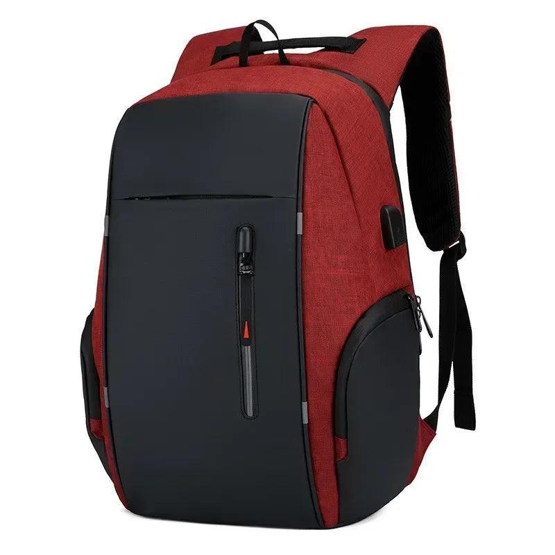 Mochila de carregamento USB Impermeável, Computador, Notebook