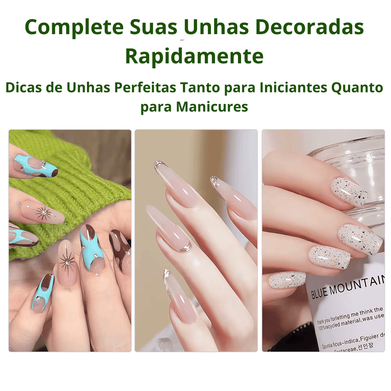 Unhas Postiças Extensões de Acrílico